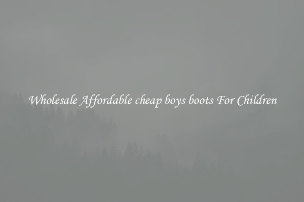 Wholesale Affordable cheap boys boots For Children