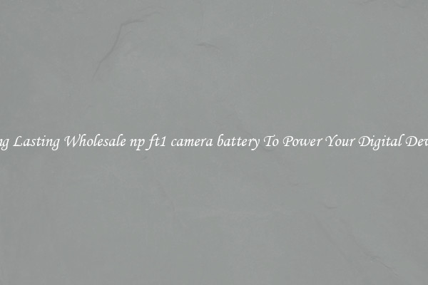 Long Lasting Wholesale np ft1 camera battery To Power Your Digital Devices