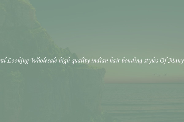 Natural Looking Wholesale high quality indian hair bonding styles Of Many Types