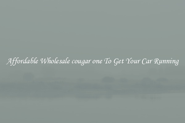 Affordable Wholesale cougar one To Get Your Car Running