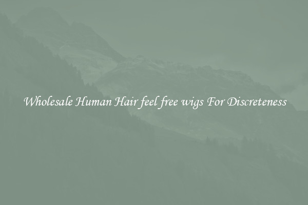 Wholesale Human Hair feel free wigs For Discreteness