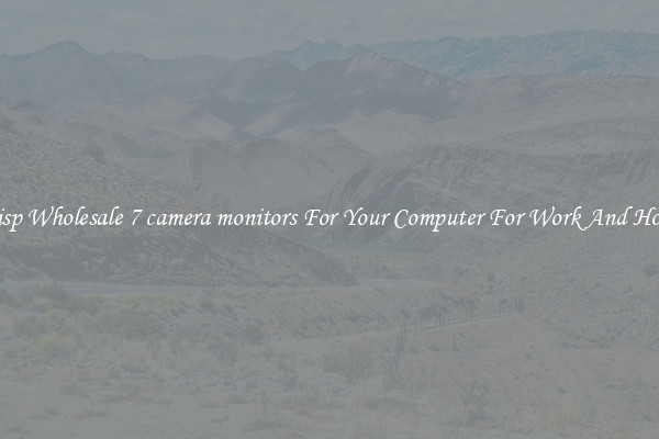 Crisp Wholesale 7 camera monitors For Your Computer For Work And Home