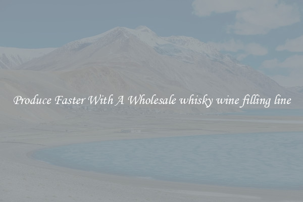 Produce Faster With A Wholesale whisky wine filling line