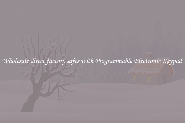 Wholesale direct factory safes with Programmable Electronic Keypad 